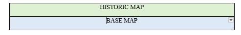 Diagram showing a &lsquo;Historic Map&rsquo; layer stacked on top of the &lsquo;Base Map&rsquo; layer